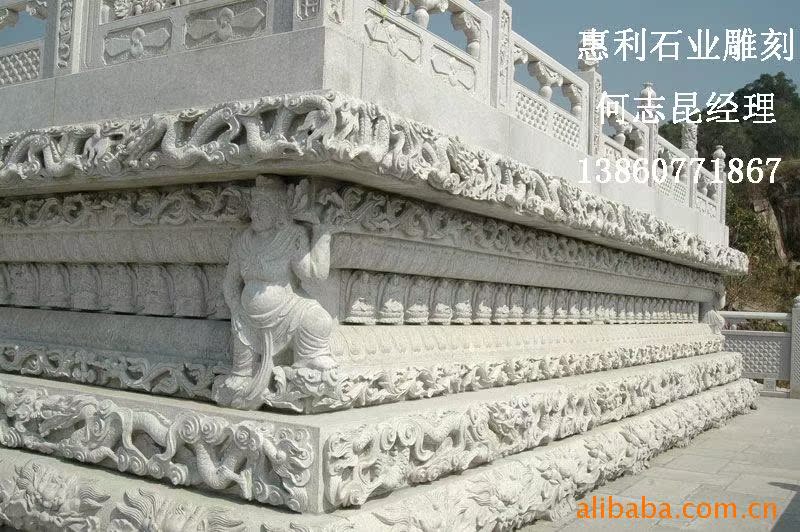 石雕工艺品 优质石雕招财进宝童子工艺品